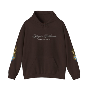 Unisex Heavy Blend™ Hooded Sweatshirt - Heavenly Gifted with Flame Graphics